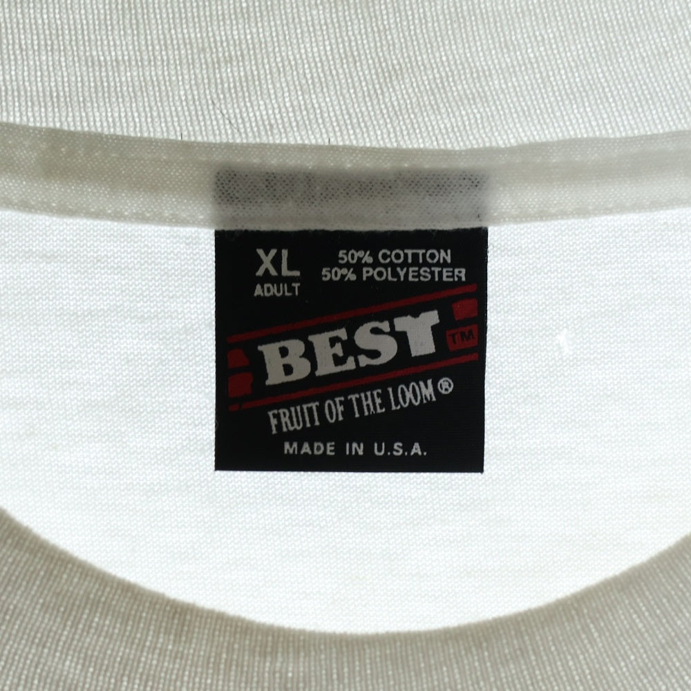 VINTAGE(ヴィンテージ) 90s We Love Big Bear Lake CA フロントプリント半袖Tシャツ カットソー ホワイト