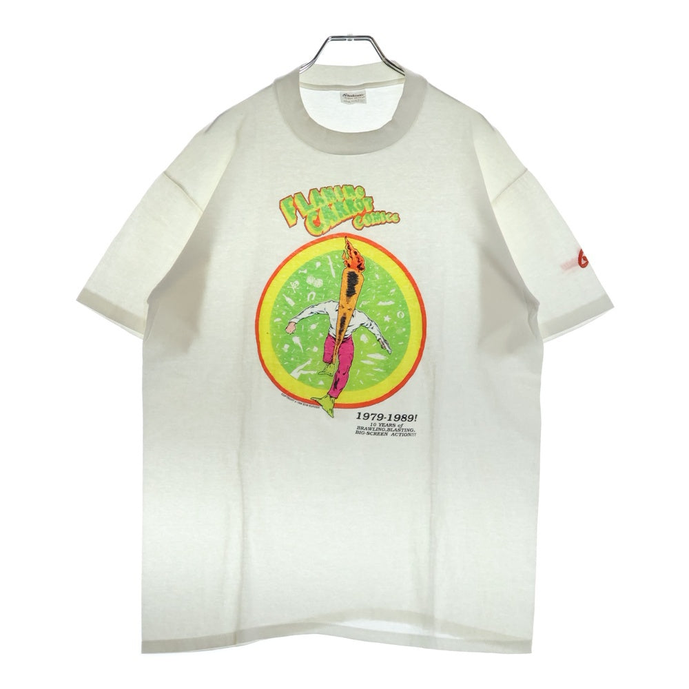 VINTAGE(ヴィンテージ) 90s Flaming Carrot Comics TEE フロントプリント半袖Tシャツ カットソー ホワイト