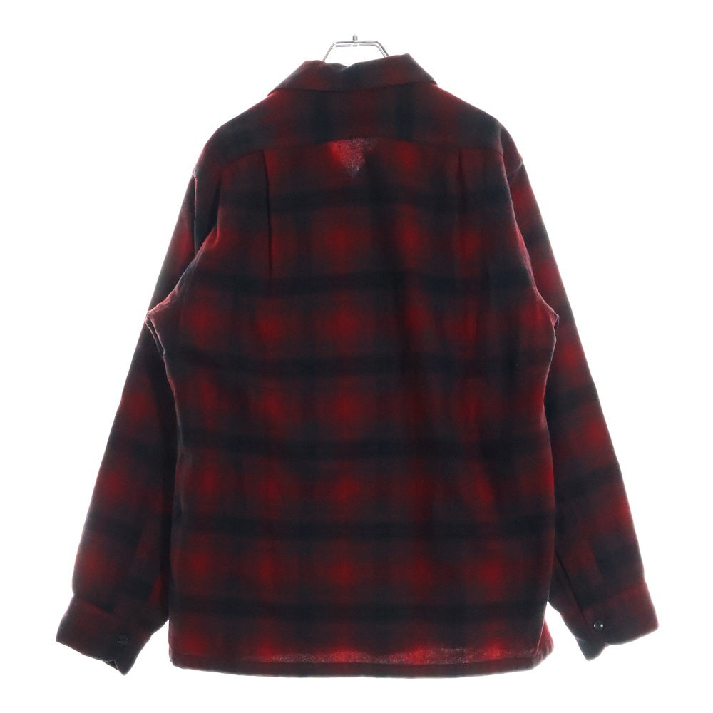 PENDLETON(ペンドルトン) 60s オンブレチェック ウール 長袖シャツ レッド/ブラック