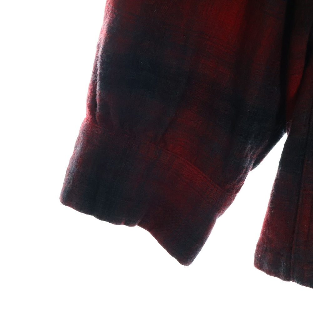 PENDLETON(ペンドルトン) 60s オンブレチェック ウール 長袖シャツ レッド/ブラック