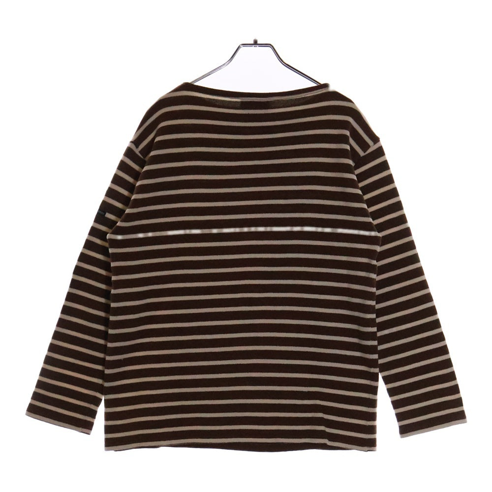 SAINT JAMES(セントジェームス) 80‐90s Basque shirt バスク シャツ MADE IN FRANCE 長袖カットソー ブラウン/ホワイト