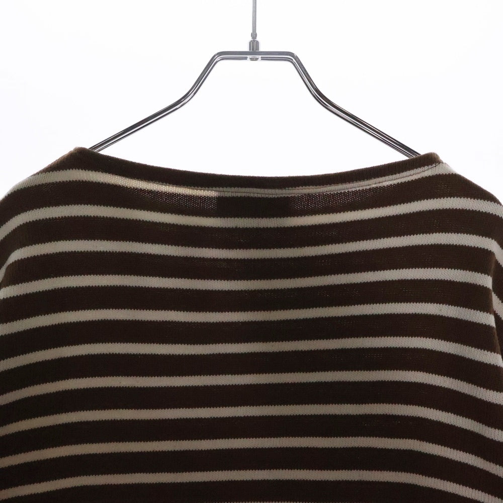 SAINT JAMES(セントジェームス) 80‐90s Basque shirt バスク シャツ MADE IN FRANCE 長袖カットソー ブラウン/ホワイト