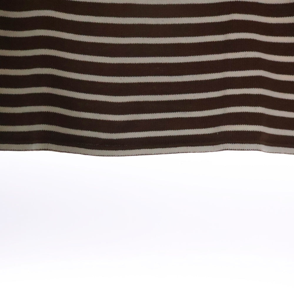 SAINT JAMES(セントジェームス) 80‐90s Basque shirt バスク シャツ MADE IN FRANCE 長袖カットソー ブラウン/ホワイト