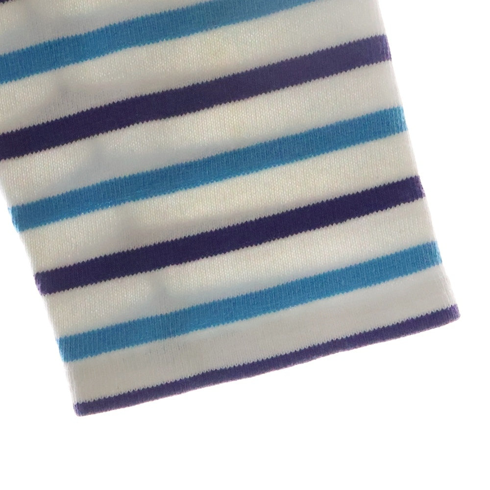 SAINT JAMES(セントジェームス) 90‐00s Basque shirt バスク シャツ MADE IN FRANCE 長袖カットソー ホワイト/ブルー/パープル