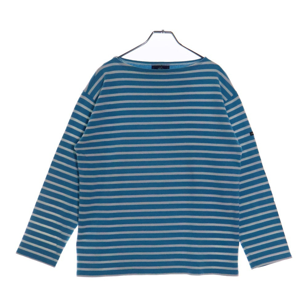 SAINT JAMES(セントジェームス) 80‐90s Basque shirt バスク シャツ MADE IN FRANCE 長袖カットソー ブルー/ホワイト