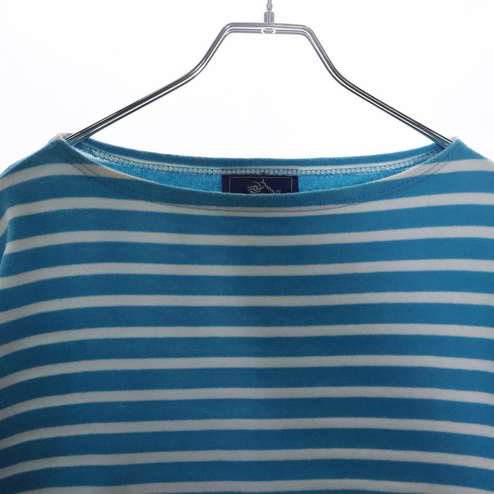 SAINT JAMES(セントジェームス) 80‐90s Basque shirt バスク シャツ MADE IN FRANCE 長袖カットソー ブルー/ホワイト