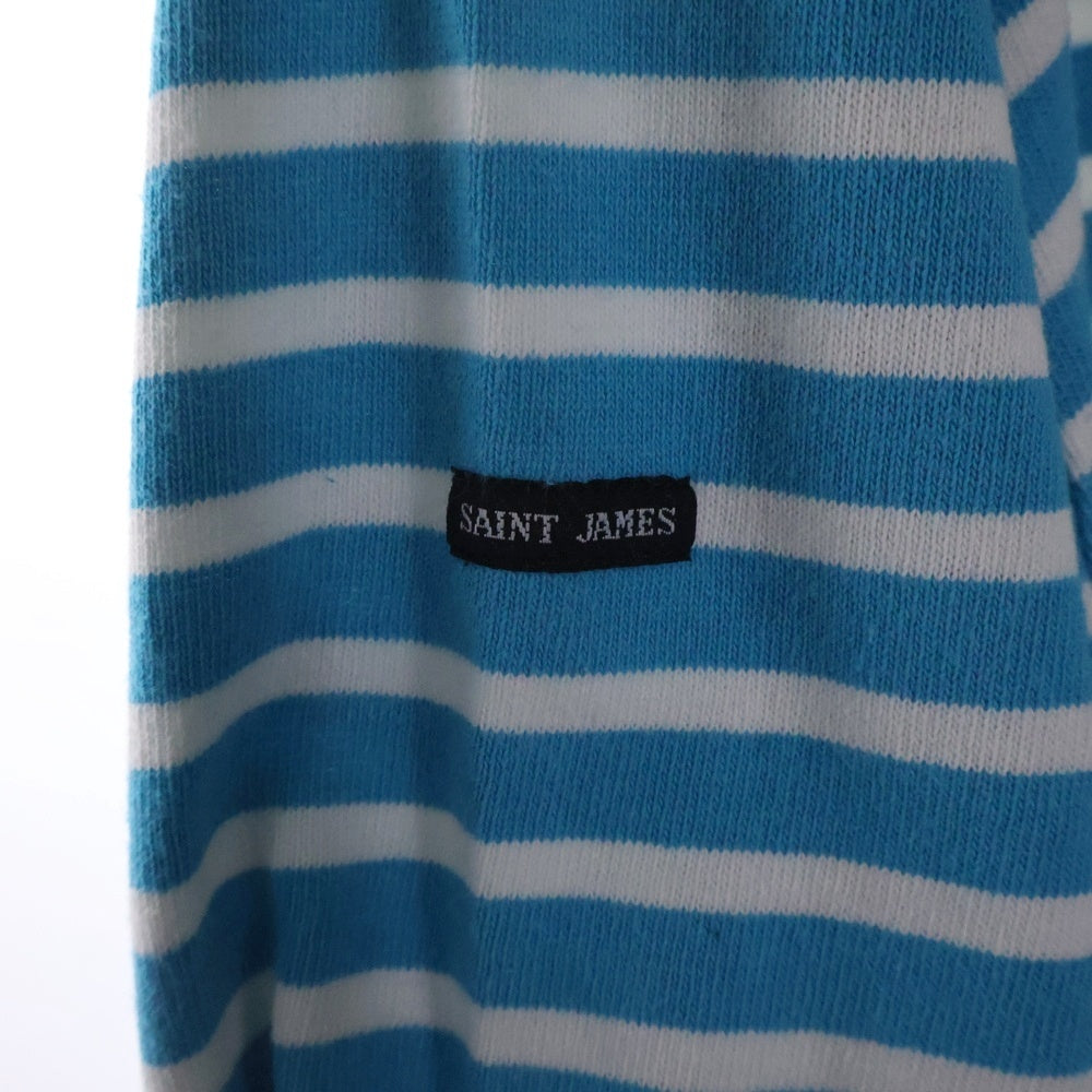 SAINT JAMES(セントジェームス) 80‐90s Basque shirt バスク シャツ MADE IN FRANCE 長袖カットソー ブルー/ホワイト