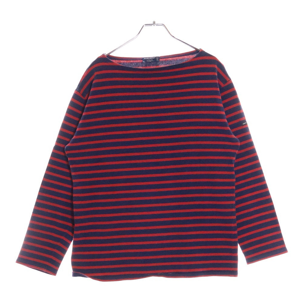 SAINT JAMES(セントジェームス) 90‐00s Basque shirt バスク シャツ MADE IN FRANCE 長袖カットソー ネイビー/レッド