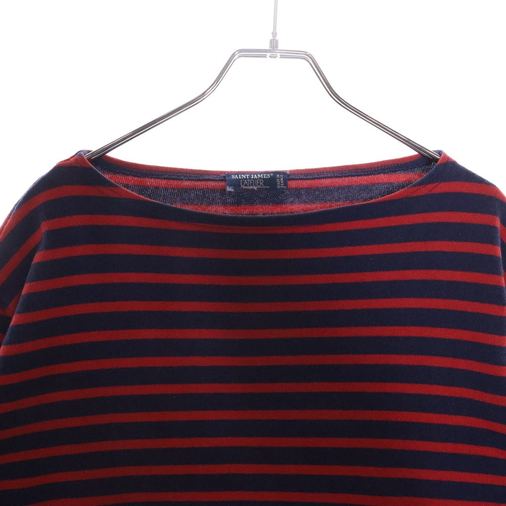 SAINT JAMES(セントジェームス) 90‐00s Basque shirt バスク シャツ MADE IN FRANCE 長袖カットソー ネイビー/レッド