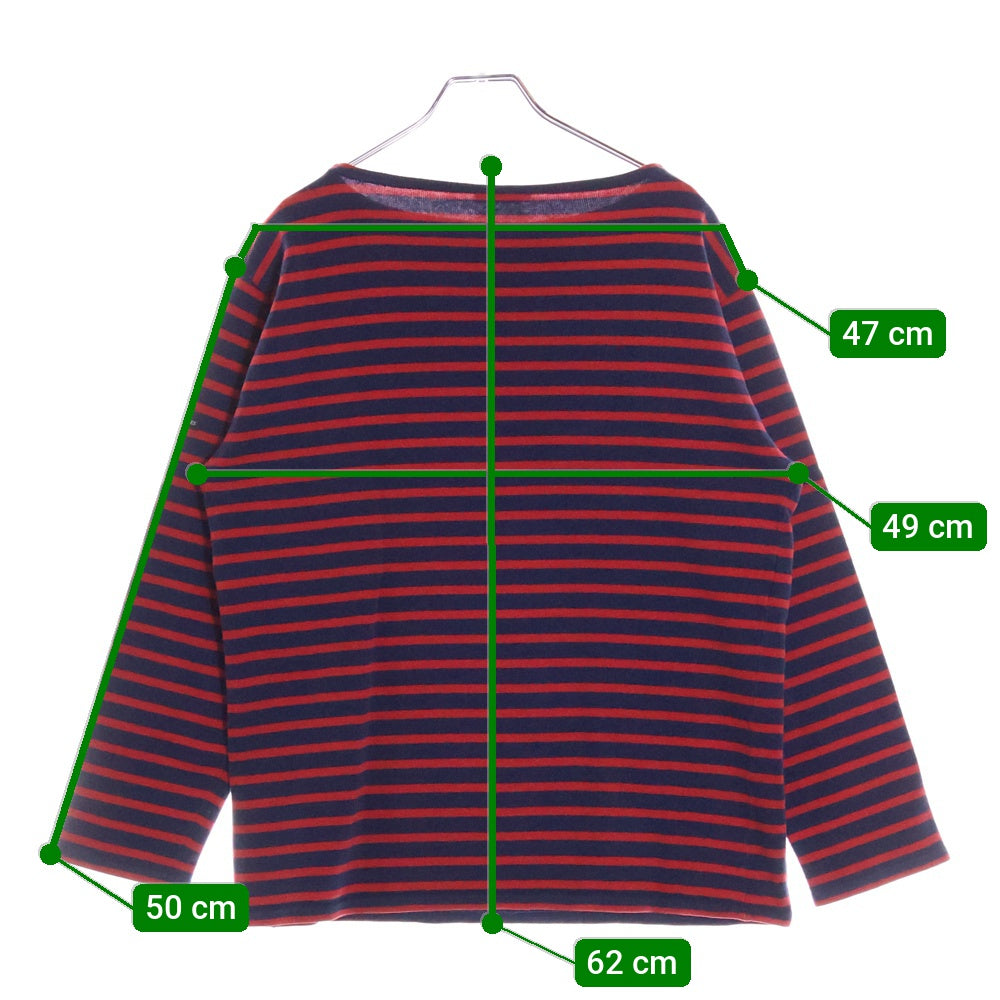 SAINT JAMES(セントジェームス) 90‐00s Basque shirt バスク シャツ MADE IN FRANCE 長袖カットソー ネイビー/レッド