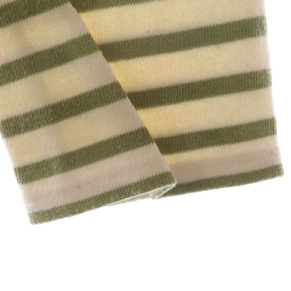 SAINT JAMES(セントジェームス) 90‐00s Basque shirt バスク シャツ MADE IN FRANCE 長袖カットソー アイボリー/グリーン
