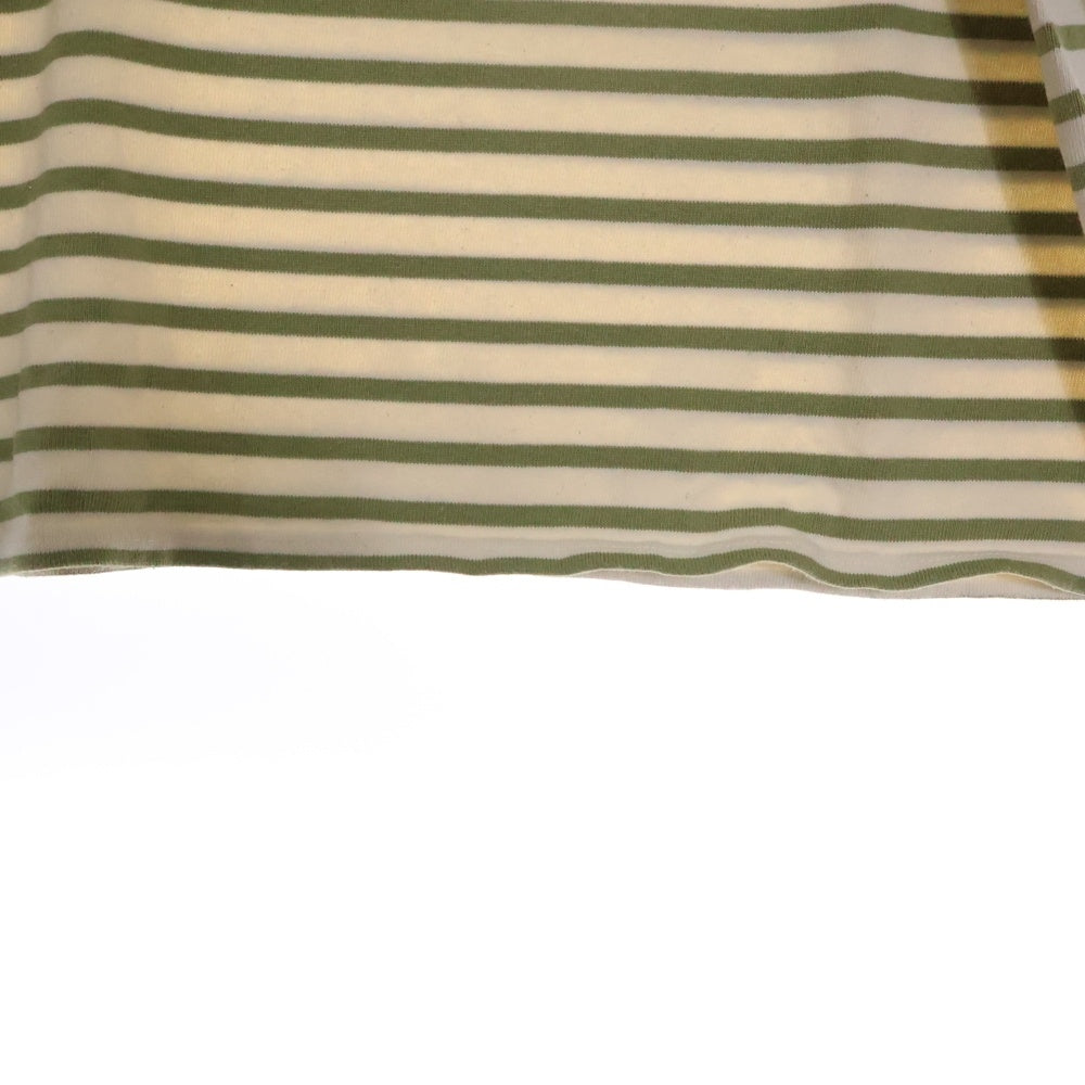 SAINT JAMES(セントジェームス) 90‐00s Basque shirt バスク シャツ MADE IN FRANCE 長袖カットソー アイボリー/グリーン