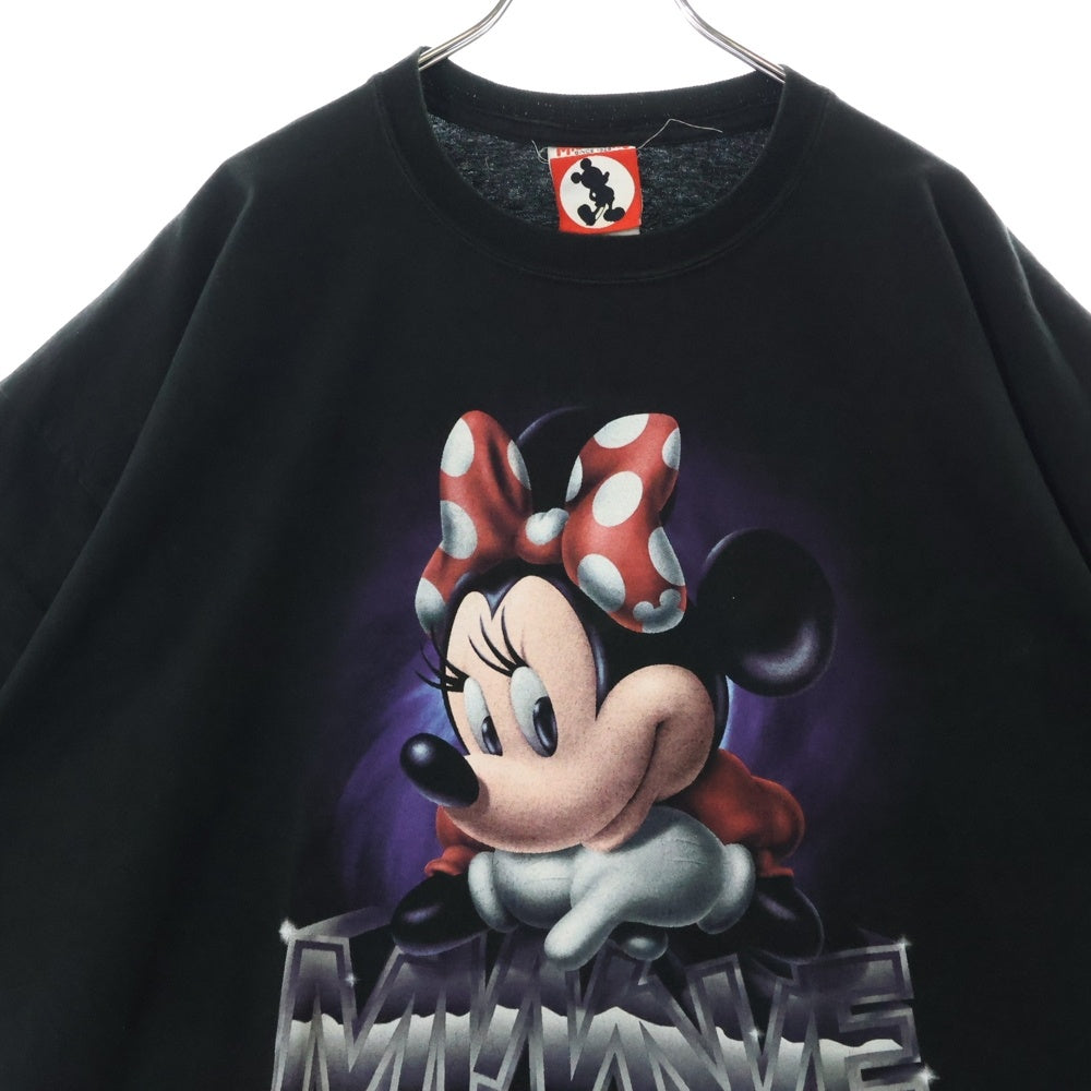 VINTAGE(ヴィンテージ) 00s DISNEY ミニー フロント プリント Tシャツ 半袖カットソー ブラック