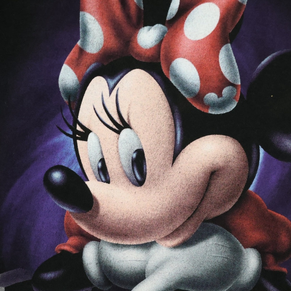 VINTAGE(ヴィンテージ) 00s DISNEY ミニー フロント プリント Tシャツ 半袖カットソー ブラック
