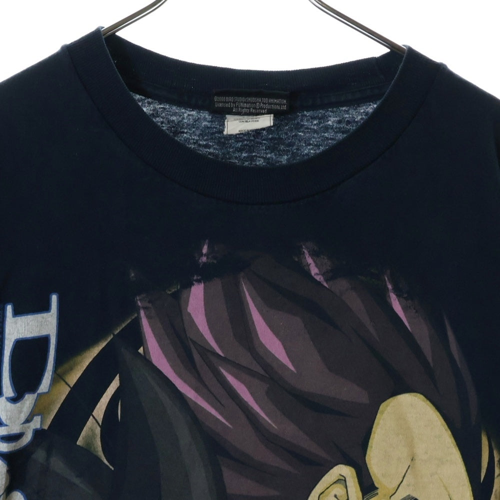VINTAGE(ヴィンテージ) 00s Dragon Ball Z 悟空 ベジータ フロント プリント Tシャツ 半袖カットソー ブラック