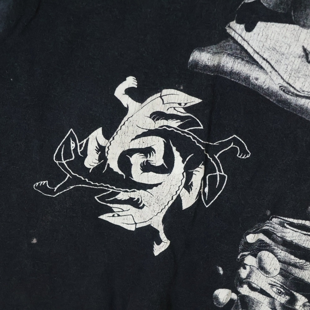 VINTAGE(ヴィンテージ) 90s M.C. ESCHER MULTI ART LS BLACK ANDAZIA エッシャー ロンT Tシャツ 半袖カットソー ブラック