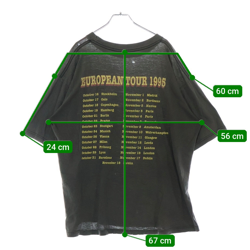 VINTAGE(ヴィンテージ) 90s FOO FIGHTERS EXHAUSTED ALBUM COVER ANGRY FACE TEE フーファイターズ 両面プリント半袖Tシャツ カットソー ブラック
