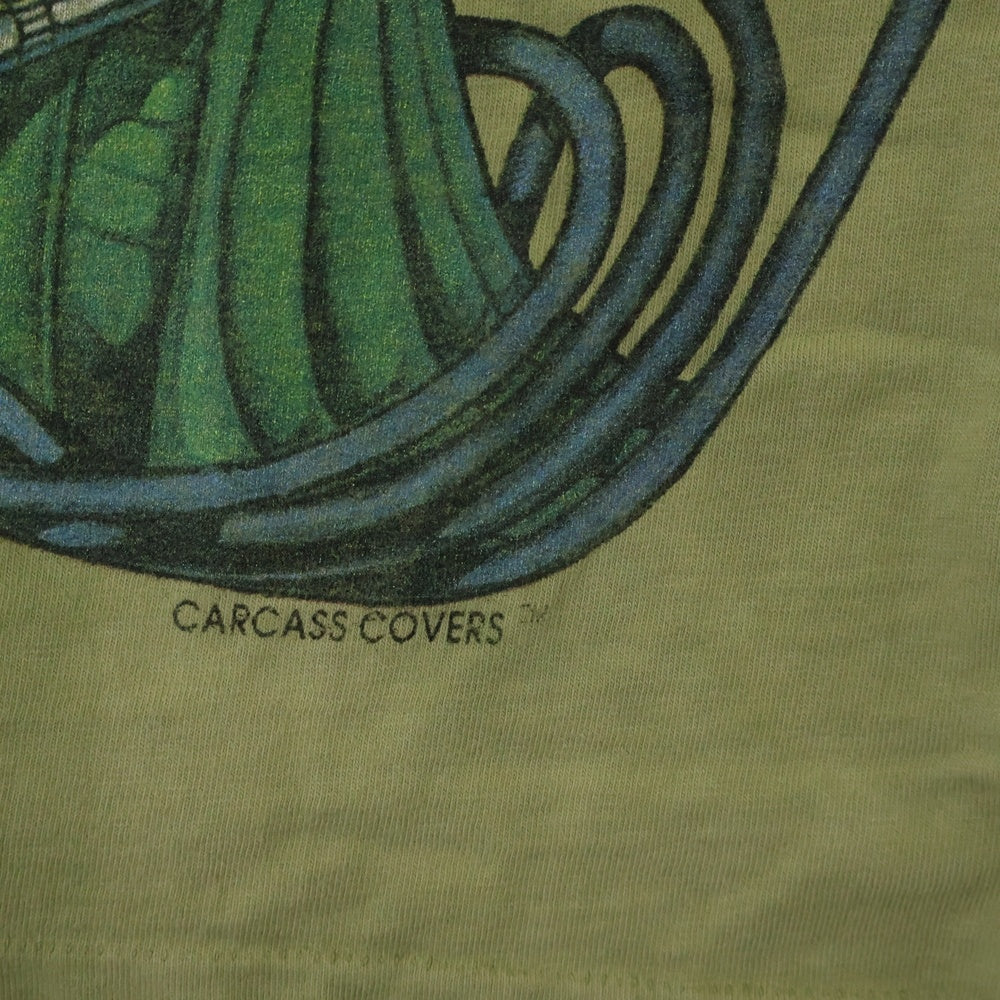 VINTAGE(ヴィンテージ) 90s CARCASS COVERS カーカス カバーズ 両面プリント Tシャツ 半袖カットソー グリーン