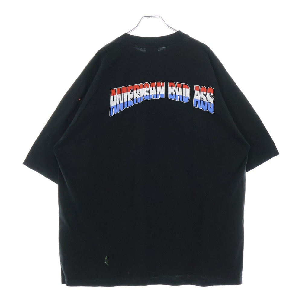 VINTAGE(ヴィンテージ) 90~00s KID ROCK AMERICAN BAD ASS MIDDLE FINGER TEE キッドロック USA製 両面プリント 半袖Tシャツ カットソー ブラック