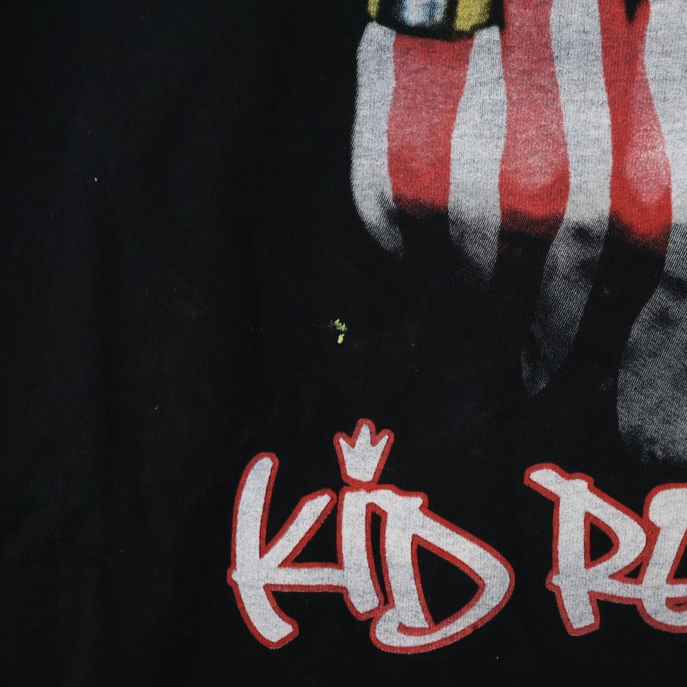 VINTAGE(ヴィンテージ) 90~00s KID ROCK AMERICAN BAD ASS MIDDLE FINGER TEE キッドロック USA製 両面プリント 半袖Tシャツ カットソー ブラック