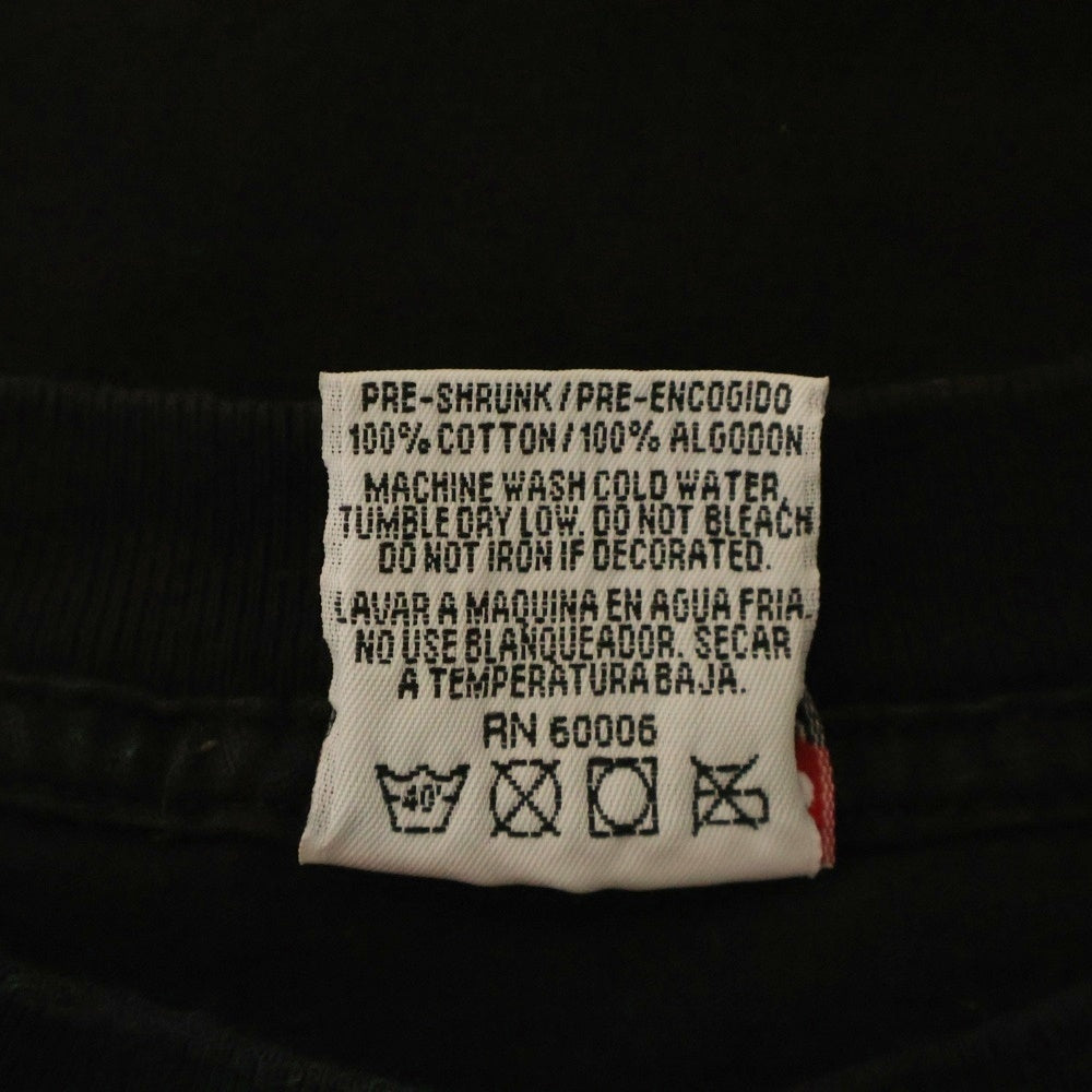 VINTAGE(ヴィンテージ) 90~00s KID ROCK AMERICAN BAD ASS MIDDLE FINGER TEE キッドロック USA製 両面プリント 半袖Tシャツ カットソー ブラック