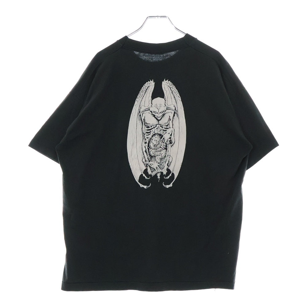 VINTAGE(ヴィンテージ) 90s DEVIL BEST FRUIT OF THE LOOM デビル USA製 悪魔 両面プリント 半袖Tシャツ カットソー ブラック