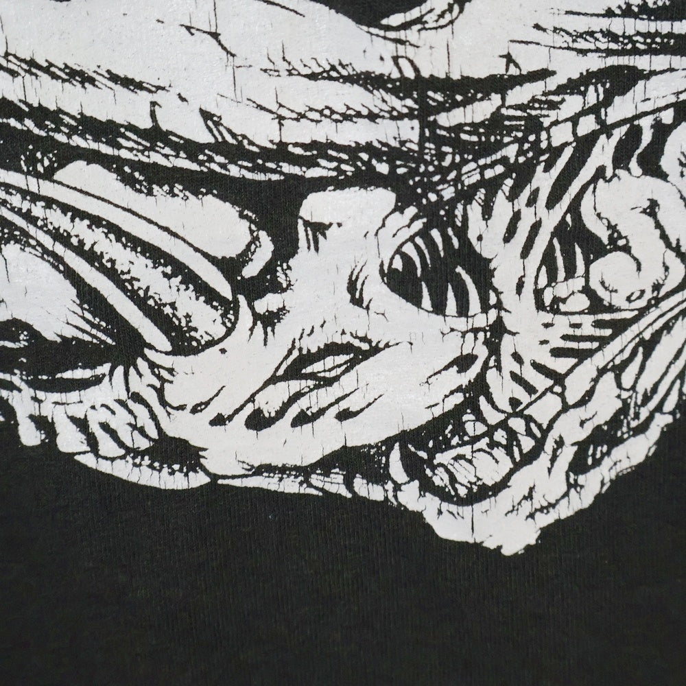 VINTAGE(ヴィンテージ) 90s DEVIL BEST FRUIT OF THE LOOM デビル USA製 悪魔 両面プリント 半袖Tシャツ カットソー ブラック