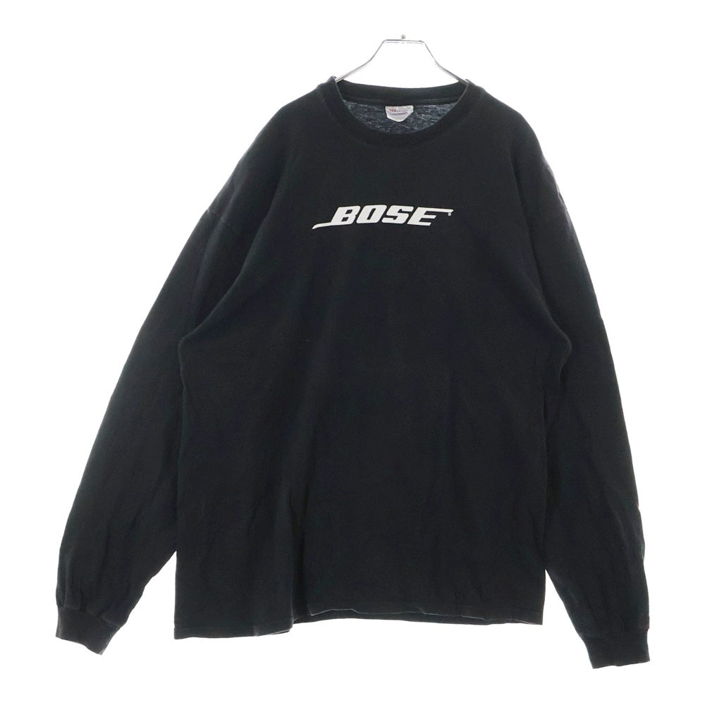 VINTAGE(ヴィンテージ) 90~00s BOSE BREAKING THE SOUND BARRIER L/S ボーズ 企業 長袖Tシャツ カットソー ブラック