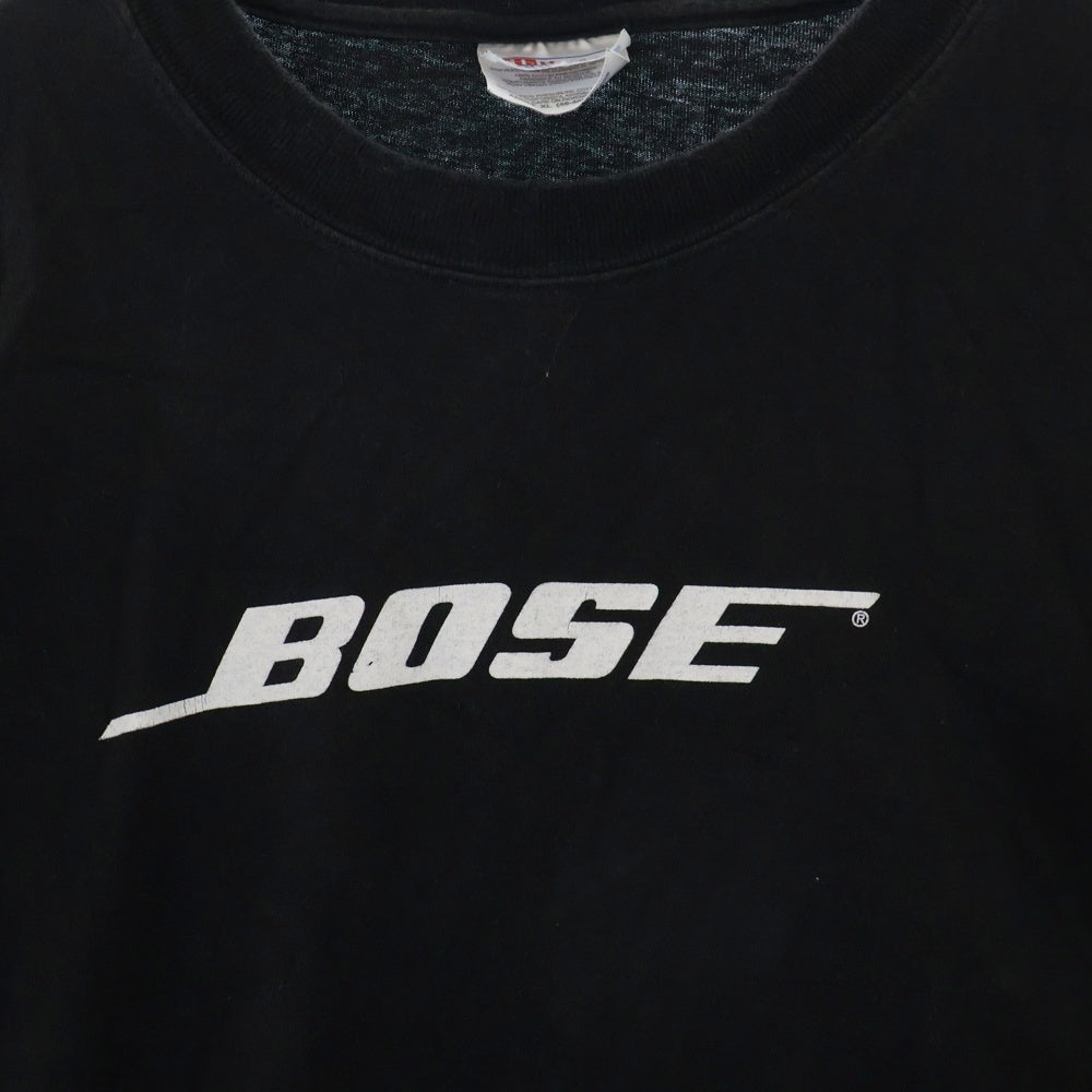 VINTAGE(ヴィンテージ) 90~00s BOSE BREAKING THE SOUND BARRIER L/S ボーズ 企業 長袖Tシャツ カットソー ブラック