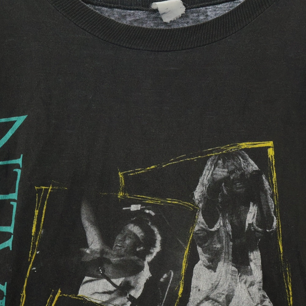 VINTAGE(ヴィンテージ) 80s VAN HALEN OU812 WORLD TOUR ヴァンヘイレン ワールドツアー 両面プリント 半袖Tシャツ カットソー ブラック