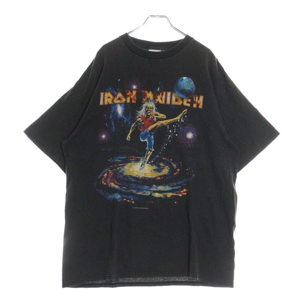VINTAGE(ヴィンテージ) 90s IRON MAIDEN VIRTUAL WORLD TOUR 1998 アイアンメイデン半袖Tシャツ カットソー ブラック