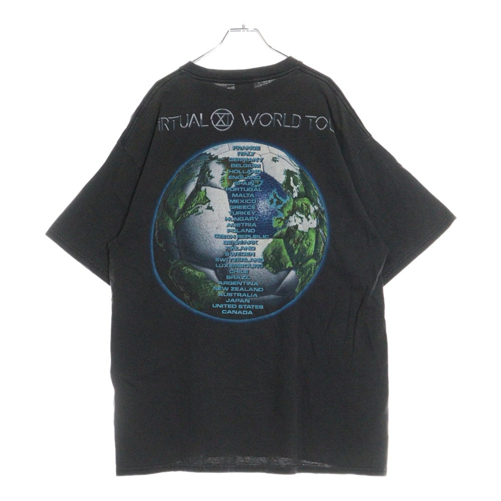 VINTAGE(ヴィンテージ) 90s IRON MAIDEN VIRTUAL WORLD TOUR 1998 アイアンメイデン半袖Tシャツ カットソー ブラック