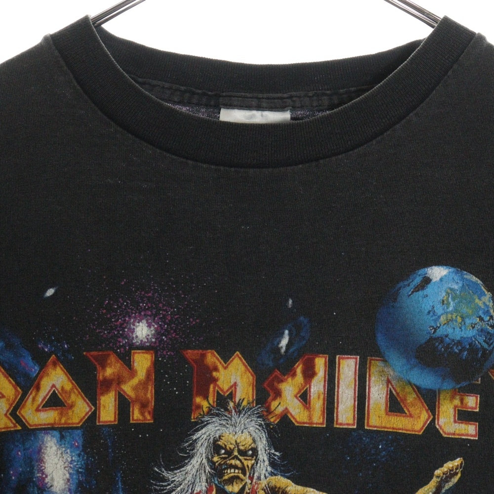 VINTAGE(ヴィンテージ) 90s IRON MAIDEN VIRTUAL WORLD TOUR 1998 アイアンメイデン半袖Tシャツ カットソー ブラック