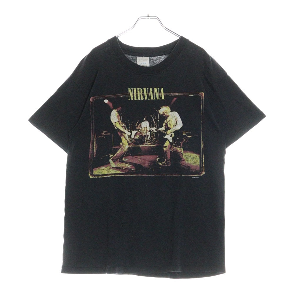 VINTAGE(ヴィンテージ) 90s NIRVANA FROM THE MUDDY BANKS OF THE WISHKAH ニルヴァーナ フロム ザ マディ バンクス オブ ウィシュカー1996 半袖Tシャツ カットソー ブラック