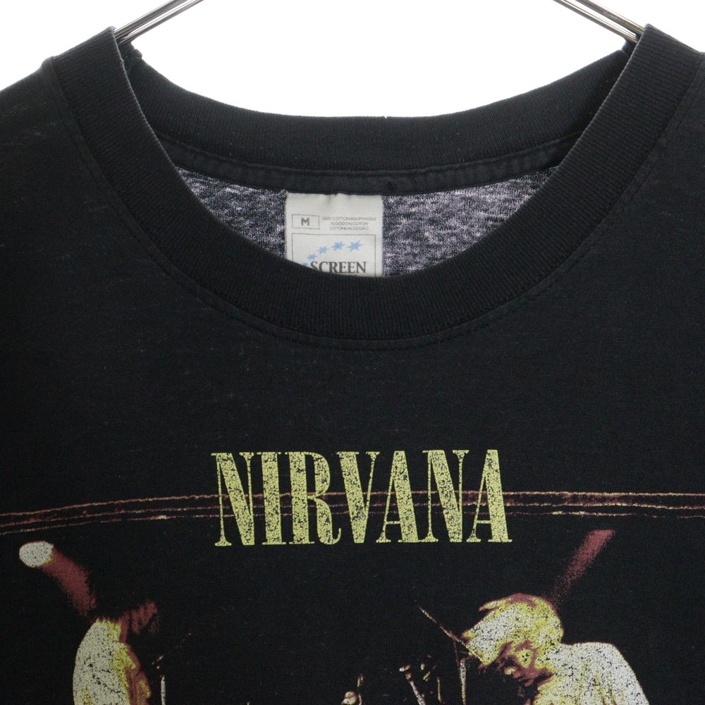 VINTAGE(ヴィンテージ) 90s NIRVANA FROM THE MUDDY BANKS OF THE WISHKAH ニルヴァーナ フロム ザ マディ バンクス オブ ウィシュカー1996 半袖Tシャツ カットソー ブラック