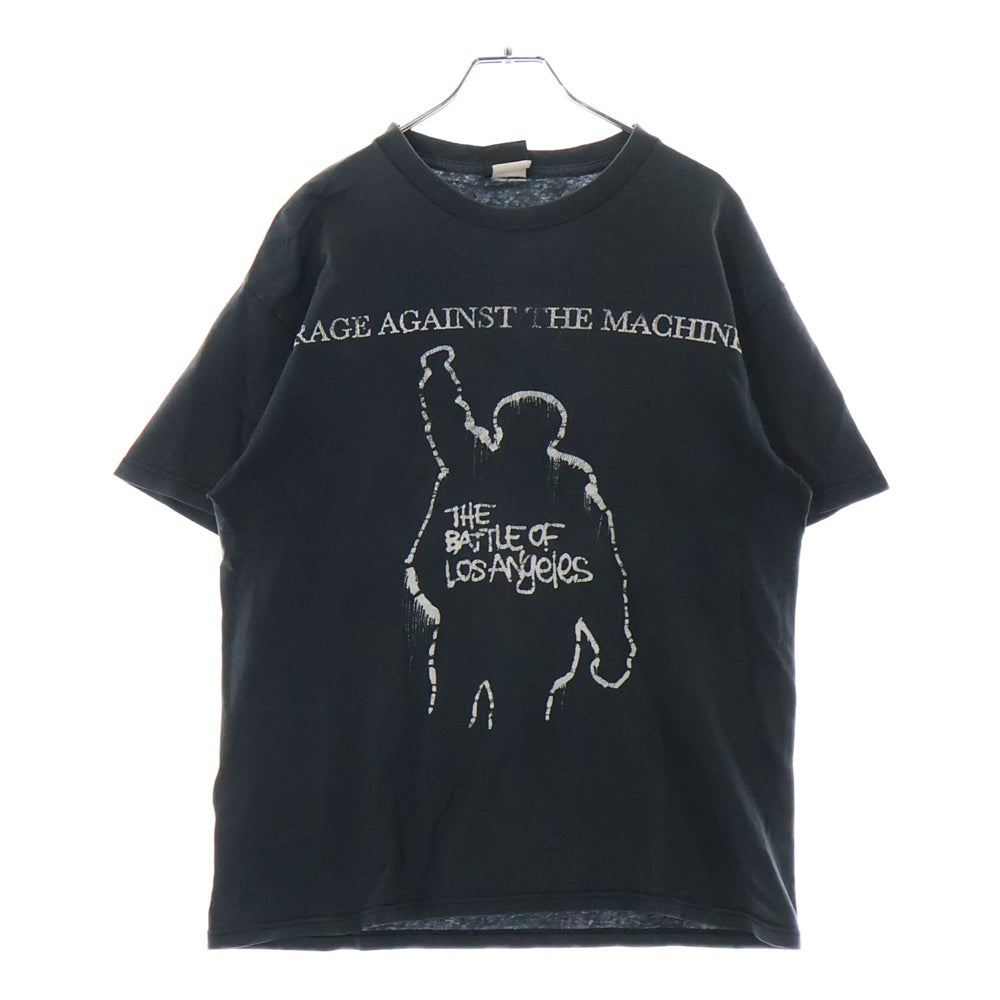 VINTAGE(ヴィンテージ) 00s RAGE AGAINST THE MACHINE THE BATTLE OF LOSANGELES 半袖Tシャツ カットソー ブラック