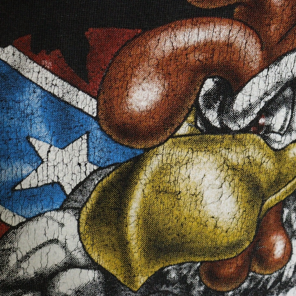 VINTAGE(ヴィンテージ) 90s RUN WITH THE ROOSTERS Tシャツ 半袖カットソー ブラック