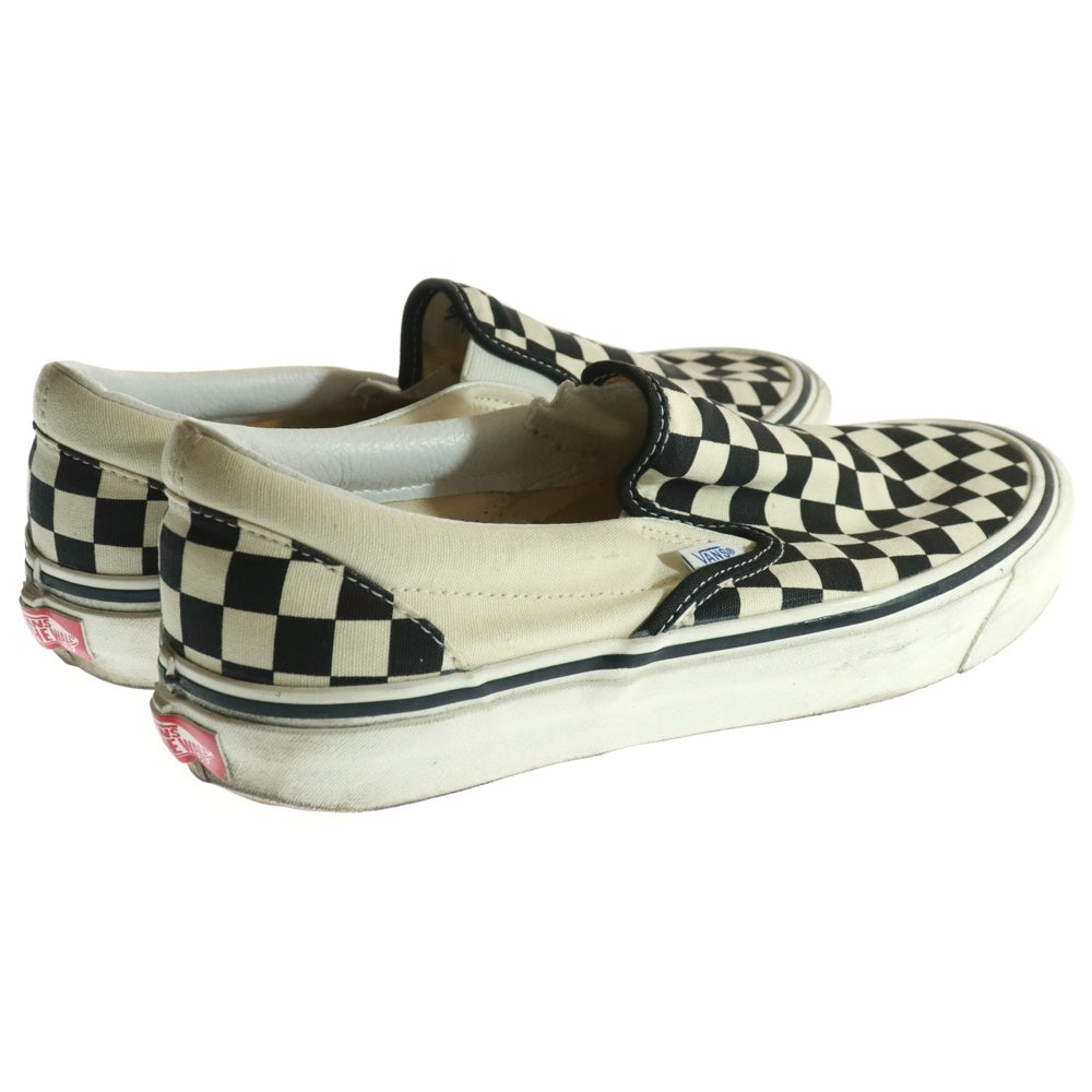 VANS(ヴァンズ) CHECKERBOARD ANAHEIM FACTORY チェッカー アナハイムファクトリー キャンバス ローカットスニーカー スリッポン 507452 ホワイト/ブラック