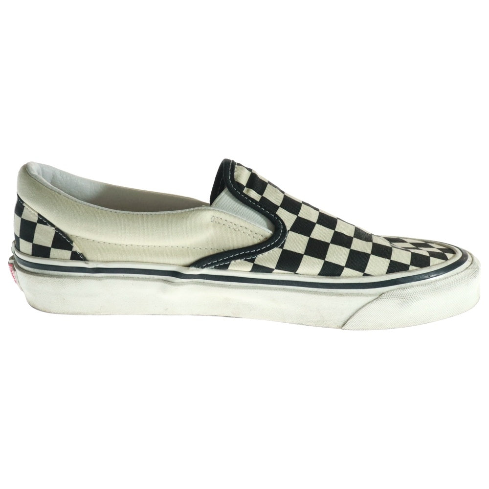 VANS(ヴァンズ) CHECKERBOARD ANAHEIM FACTORY チェッカー アナハイムファクトリー キャンバス ローカットスニーカー スリッポン 507452 ホワイト/ブラック