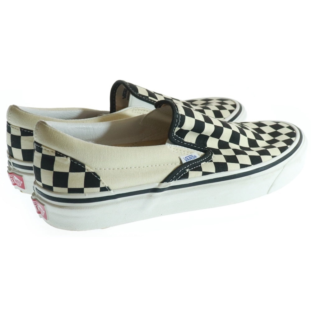 VANS(ヴァンズ) CHECKERBOARD ANAHEIM FACTORY チェッカー アナハイムファクトリー キャンバス ローカットスニーカー スリッポン 507452 ホワイト/ブラック