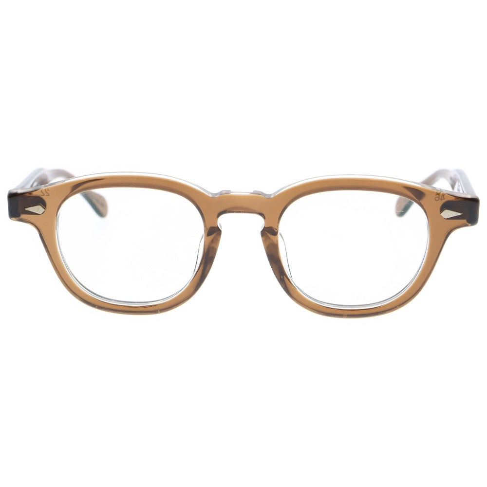 JULIUS TART OPTICAL(ジュリアス タートオプティカル) ウェリントン アイウェア メガネ サングラス 復刻ARNEL PL-002K CRYSTALII 46/22 BROWN