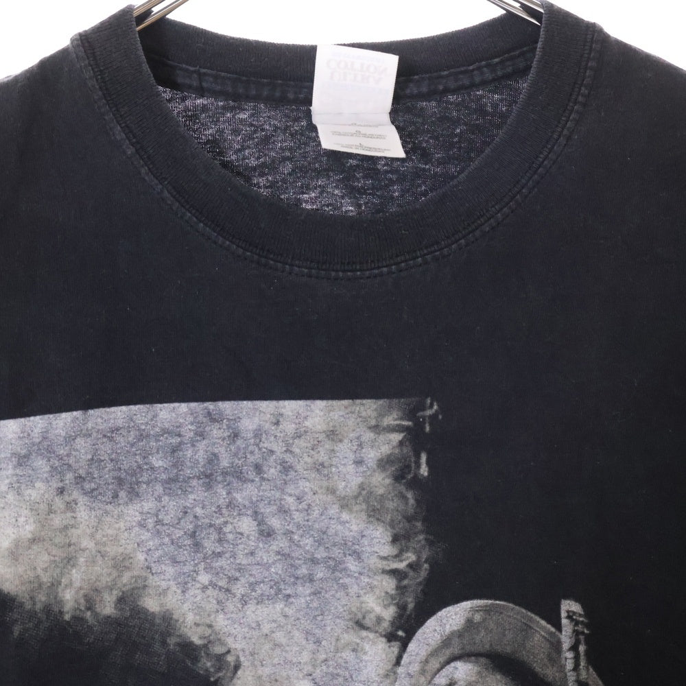 VINTAGE(ヴィンテージ) 00s DEXTER GOROOM ROYAL ROOST デクスター ゴードン フロント プリント Tシャツ 半袖カットソー ブラック