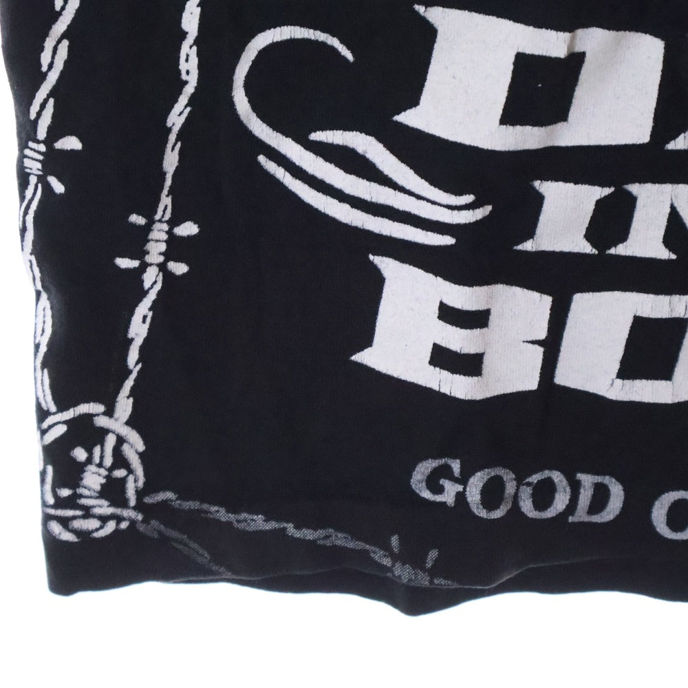VINTAGE(ヴィンテージ) 90s LYNYRD SKYNYRD レーナード・スキナード オーバープリント Tシャツ 半袖カットソー ブラック