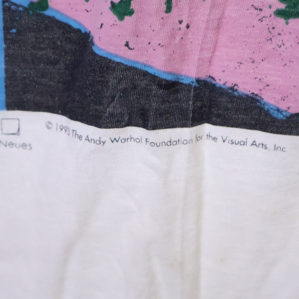 VINTAGE(ヴィンテージ) 90s ANDY WARHOL BEETHOVEN アンディーウォーホル ベートーベン フロントプリント Tシャツ 半袖カットソー ホワイト