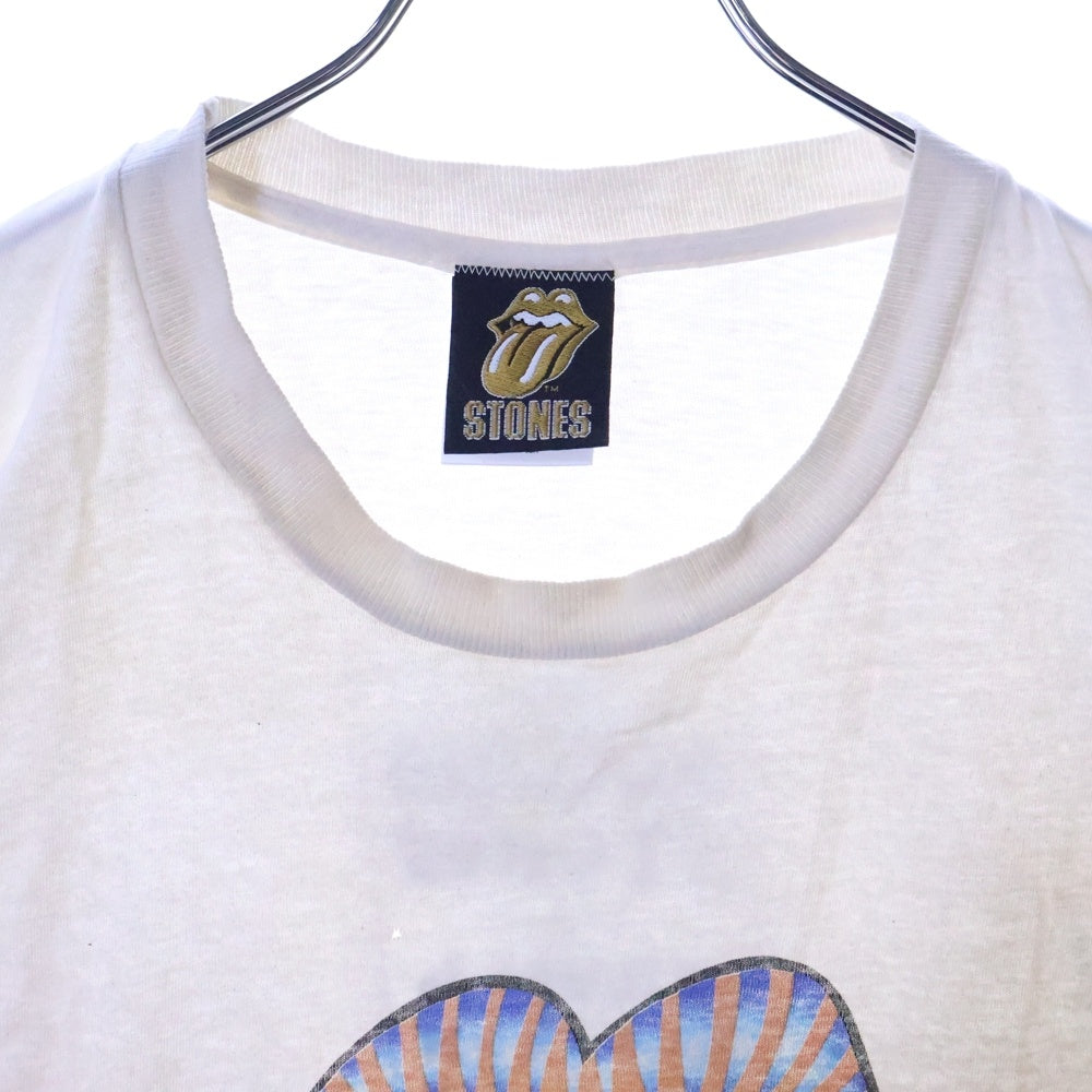 VINTAGE(ヴィンテージ) 90s ROLLING STONES NATIVE LIP & TONGUE BRIDGES TO BABYLON WORLD TOUR 97/98 Tシャツ 半袖カットソー ホワイト