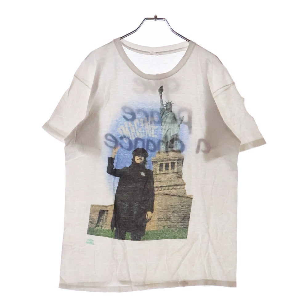 VINTAGE(ヴィンテージ) 90s JOHN LENNON IMAGINE ジョンレノン イマジン 両面プリント Tシャツ 半袖カットソー ホワイト
