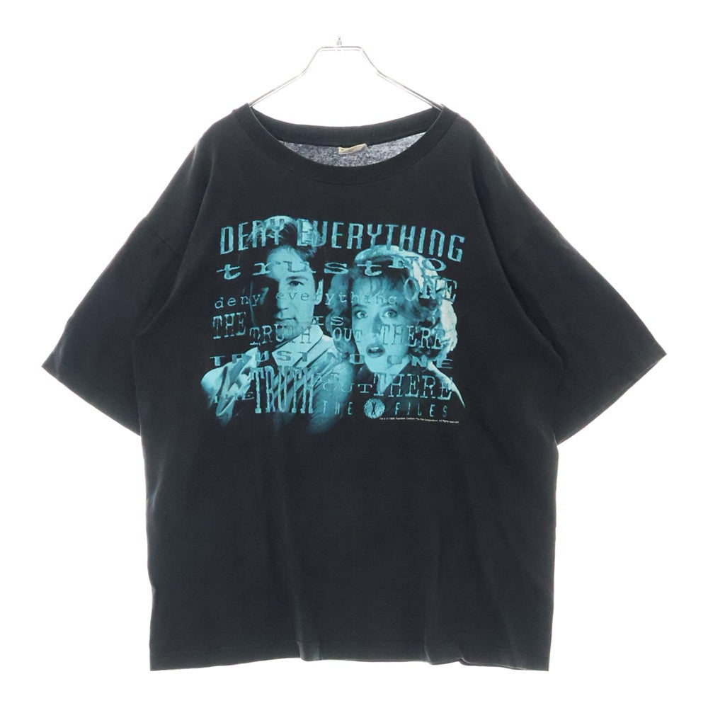 VINTAGE(ヴィンテージ) 90s X FILES エックスファイル 海外ドラマ Tシャツ 半袖カットソー ブラック