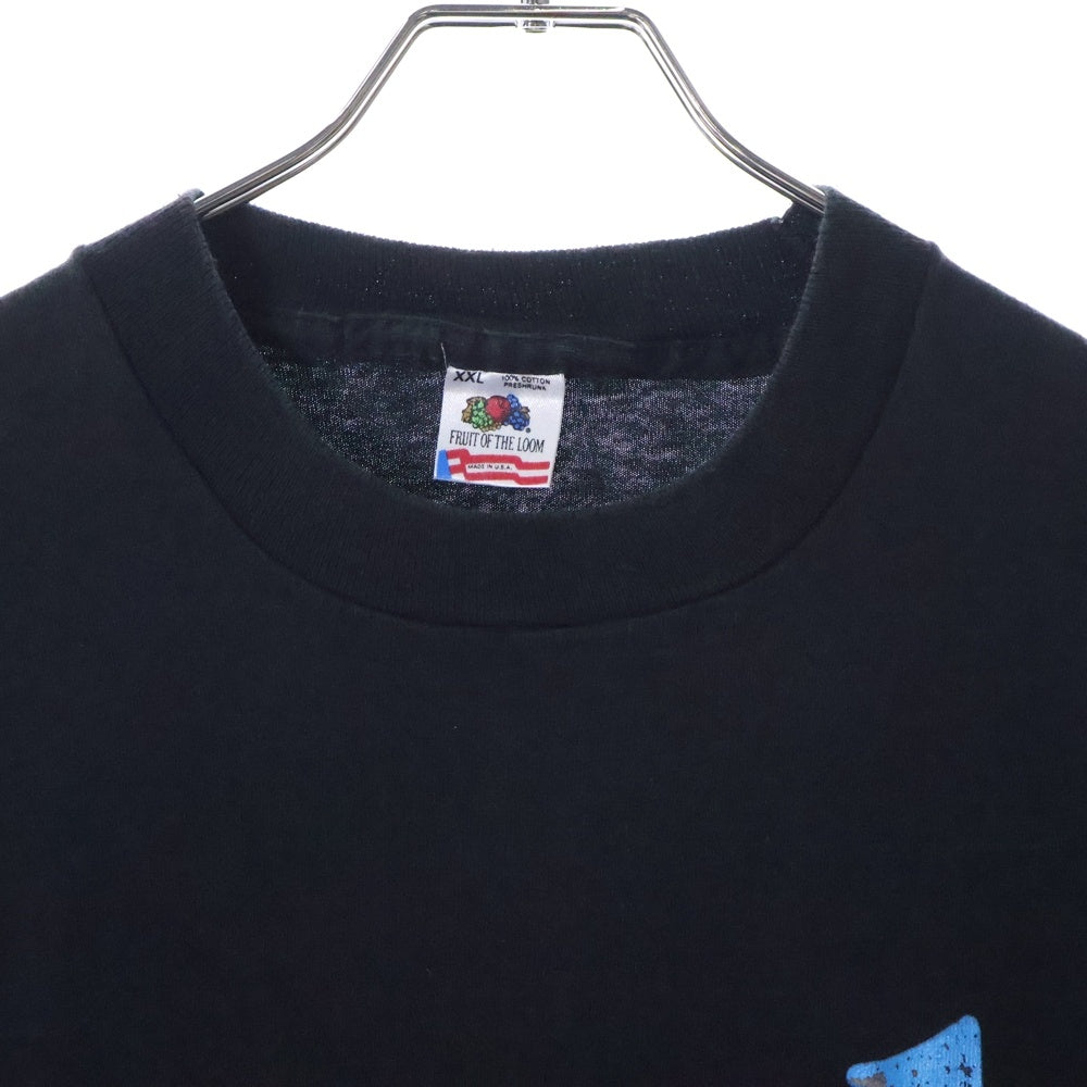 VINTAGE(ヴィンテージ) 90s APPLE COLOR TEXT LOGO アップル カラー ロゴ フロント プリント Tシャツ 半袖カットソー ブラック