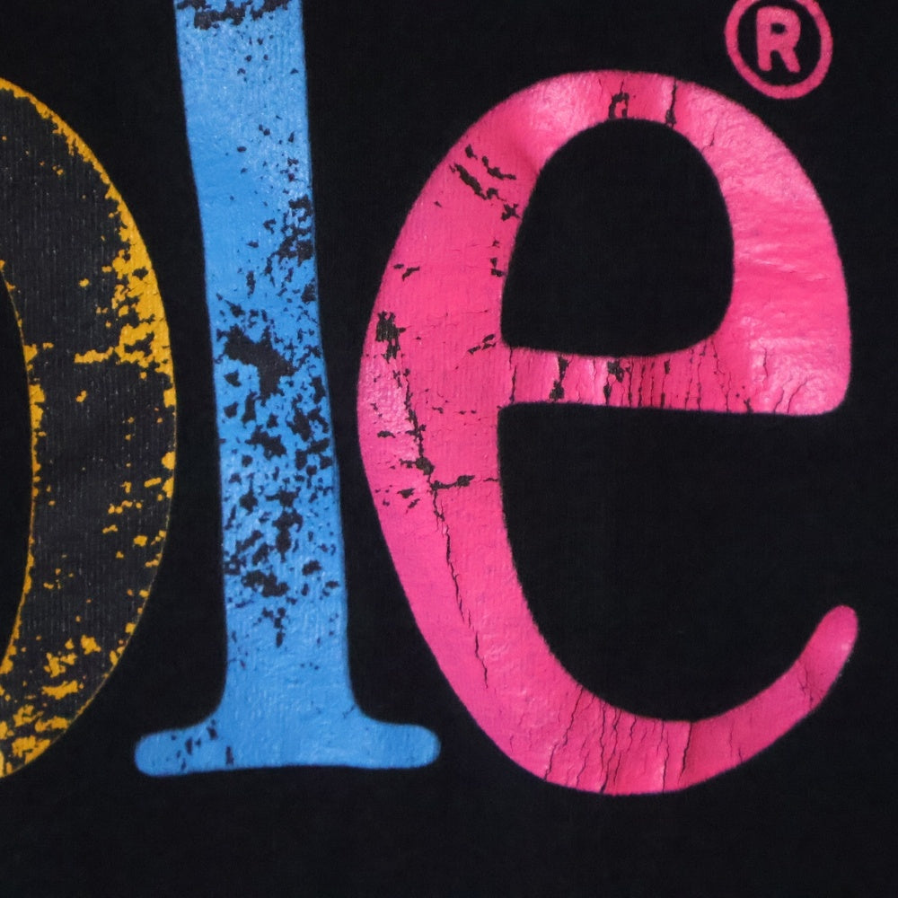 VINTAGE(ヴィンテージ) 90s APPLE COLOR TEXT LOGO アップル カラー ロゴ フロント プリント Tシャツ 半袖カットソー ブラック