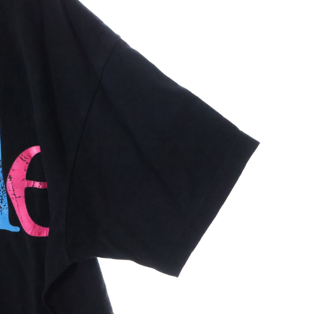 VINTAGE(ヴィンテージ) 90s APPLE COLOR TEXT LOGO アップル カラー ロゴ フロント プリント Tシャツ 半袖カットソー ブラック